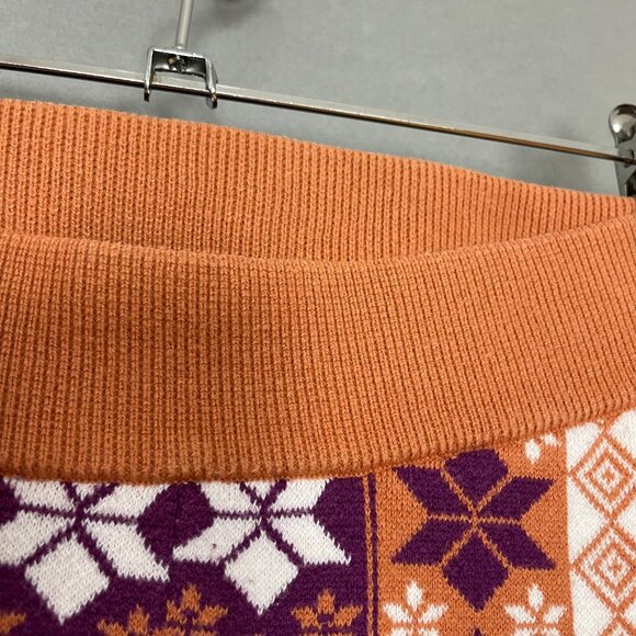 Intimately Free People Fair Isle Leggings Sweater Knit Snowflakes Striped Small - Picture 12 of 16